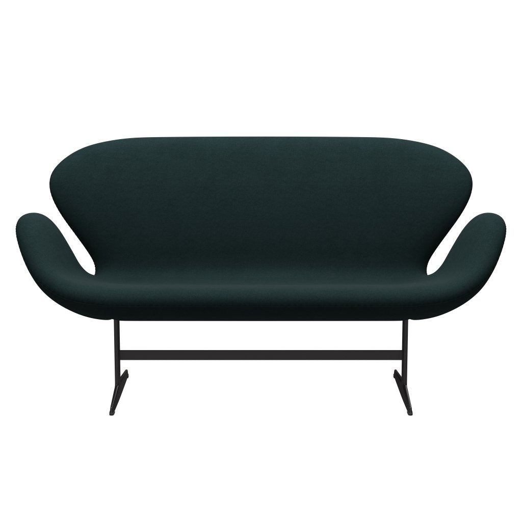 Fritz Hansen Swan Sofa 2 Seater, Warm Graphite/Divina Dark Green (886)