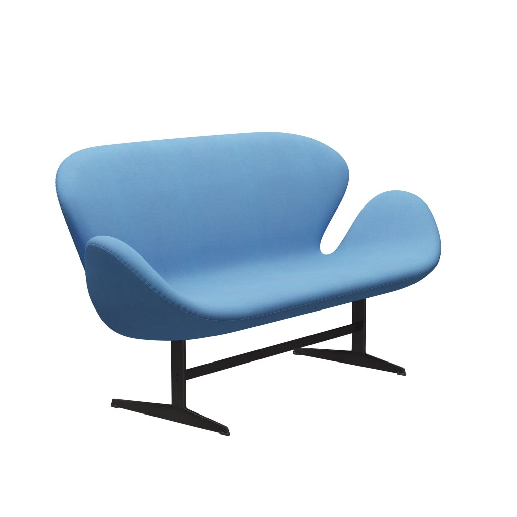 Fritz Hansen Swan Sofa 2 Seater, teplý grafit/Divina Light Blue (712)