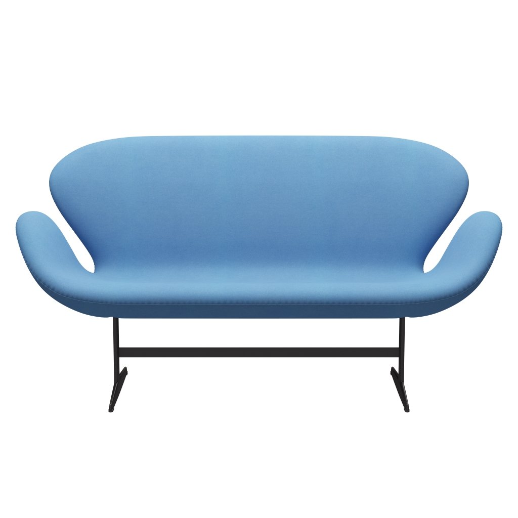 Fritz Hansen Swan Sofa 2 Seater, teplý grafit/Divina Light Blue (712)