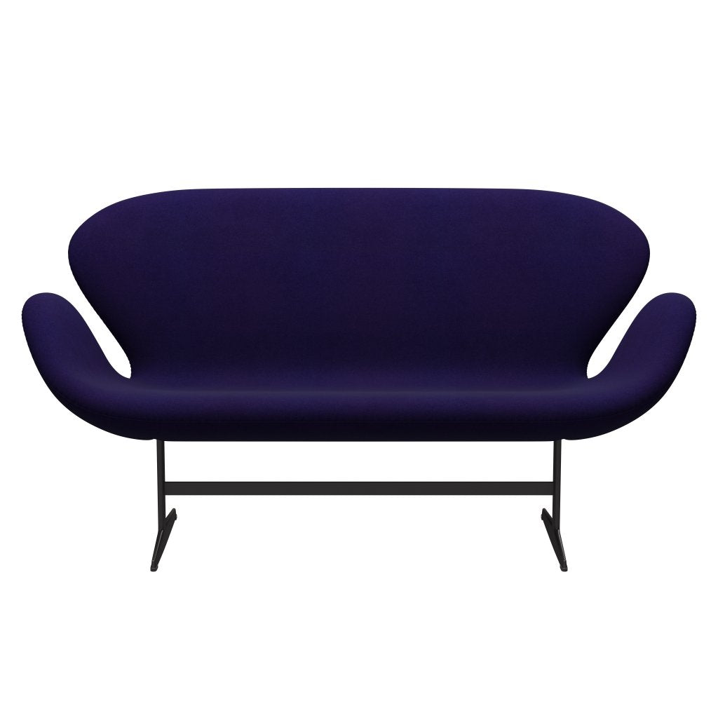 Fritz Hansen Swan Sofa 2 Seater, teplý grafit/Divina Violet Dark (692)