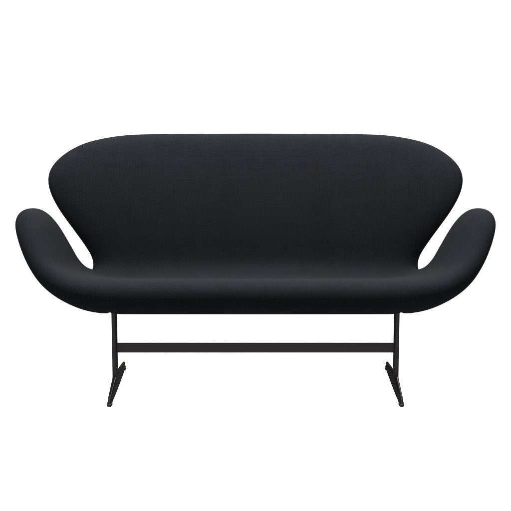 Fritz Hansen Swan Sofa 2 Seater, teplý grafit/sláva šedá (60019)