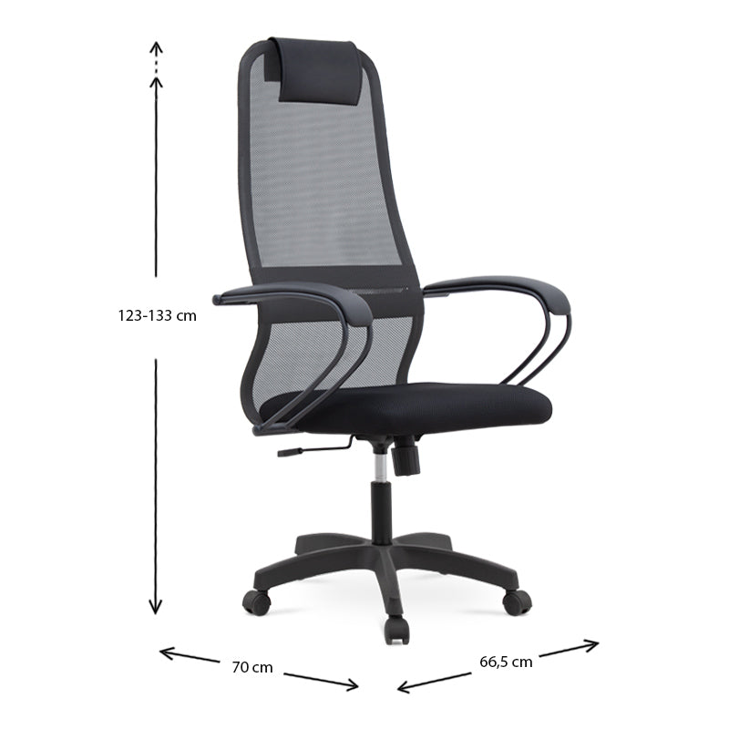 Office židle Semper Mesh Grey/Black