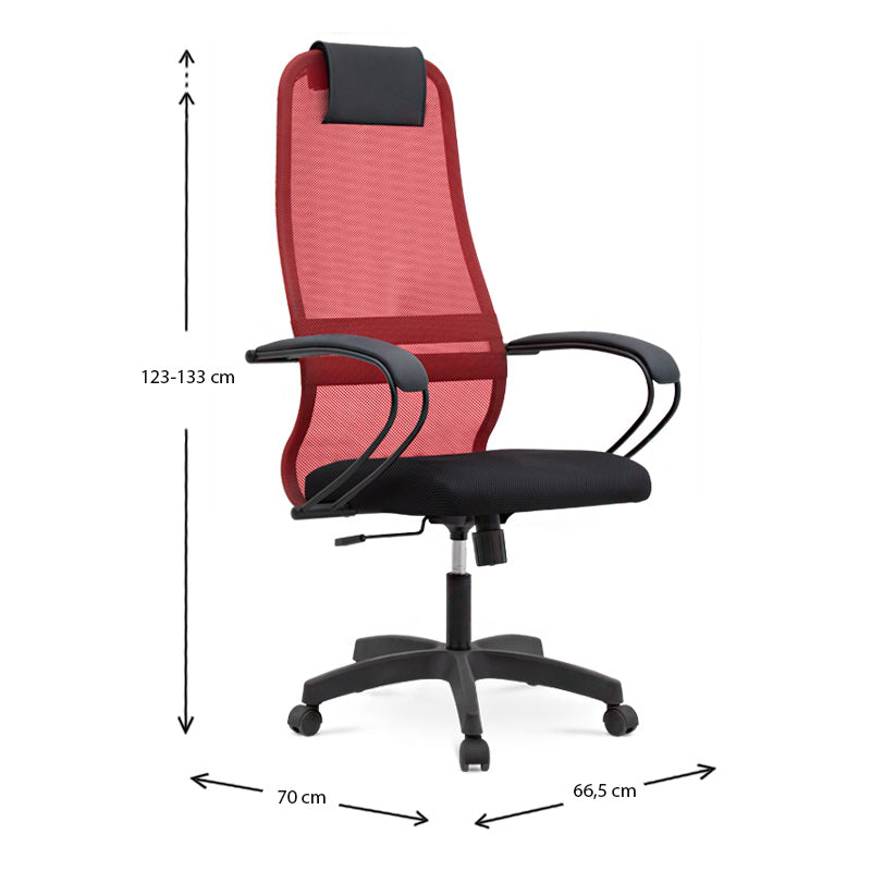 Office židle Semper Mesh Red/Black