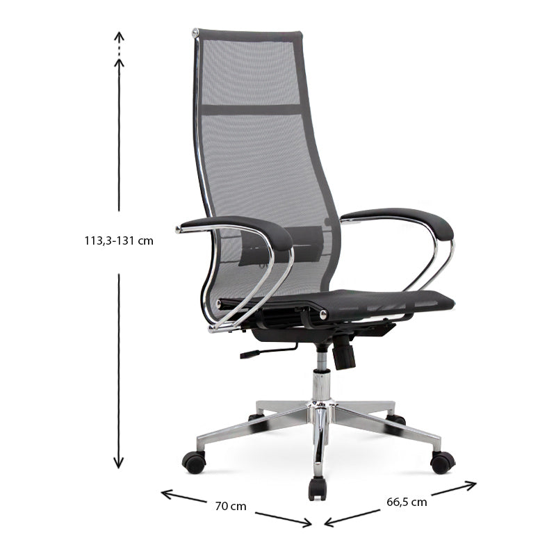 Office Chair SUTTON Grey 66,5x70x113,3/131cm