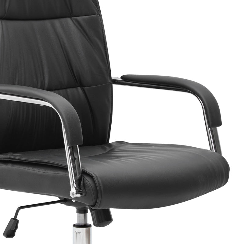 Office Chair SANDRA PU leather Black