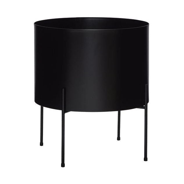 Hübsch Airy Planter, Black