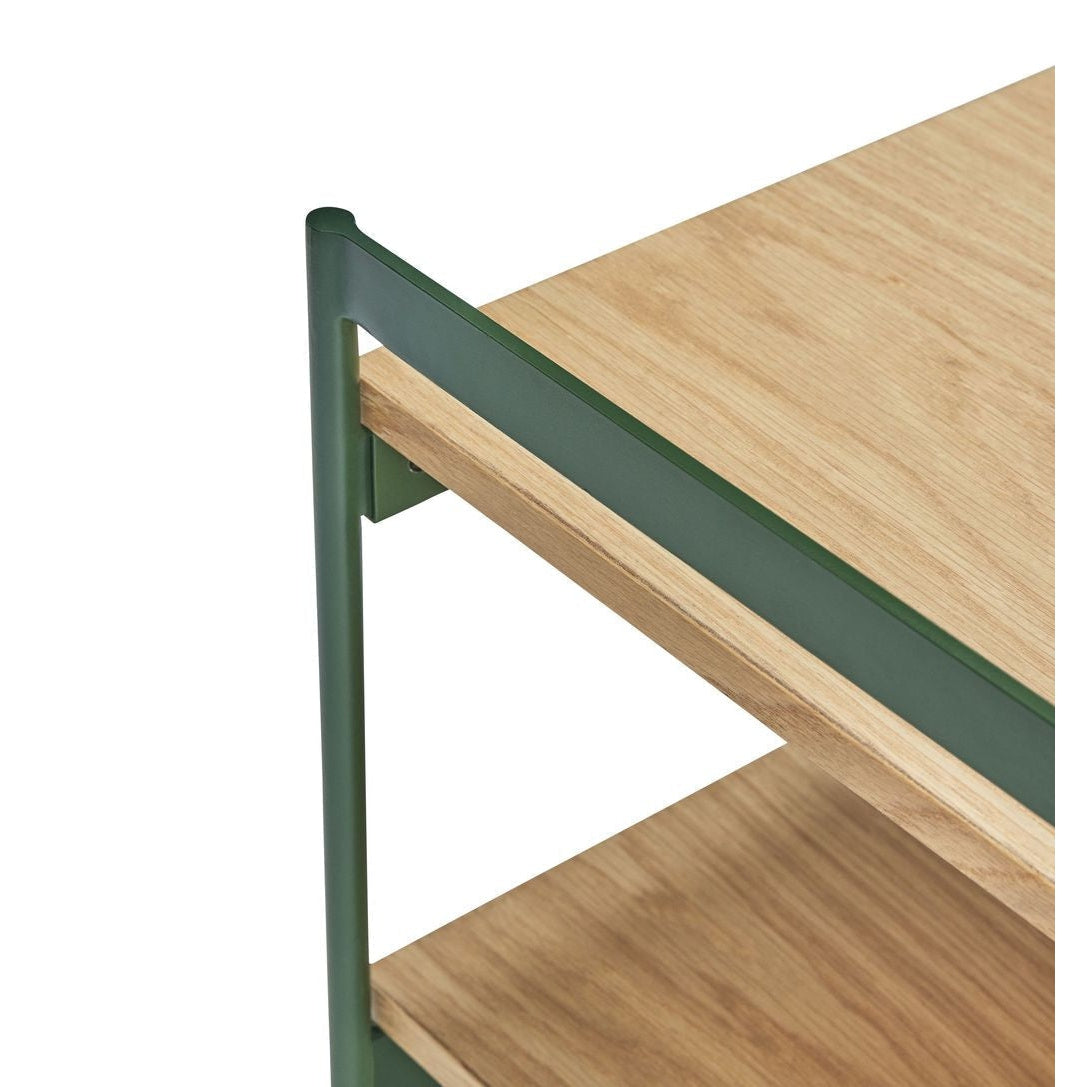 Hübsch Jaunty Side Table, Green/Natural Colors