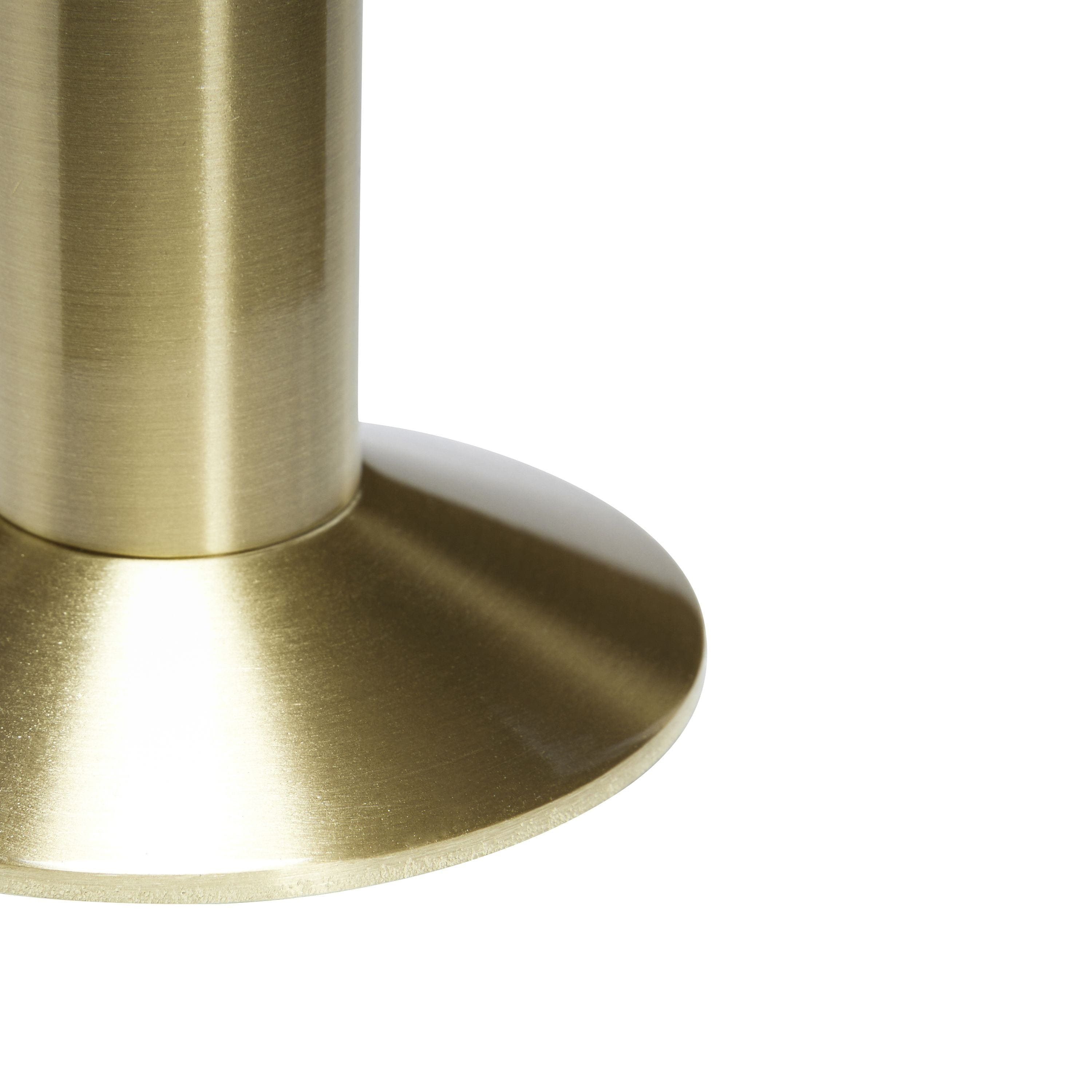 Hübsch Sleek Candle Holder, Brass Color