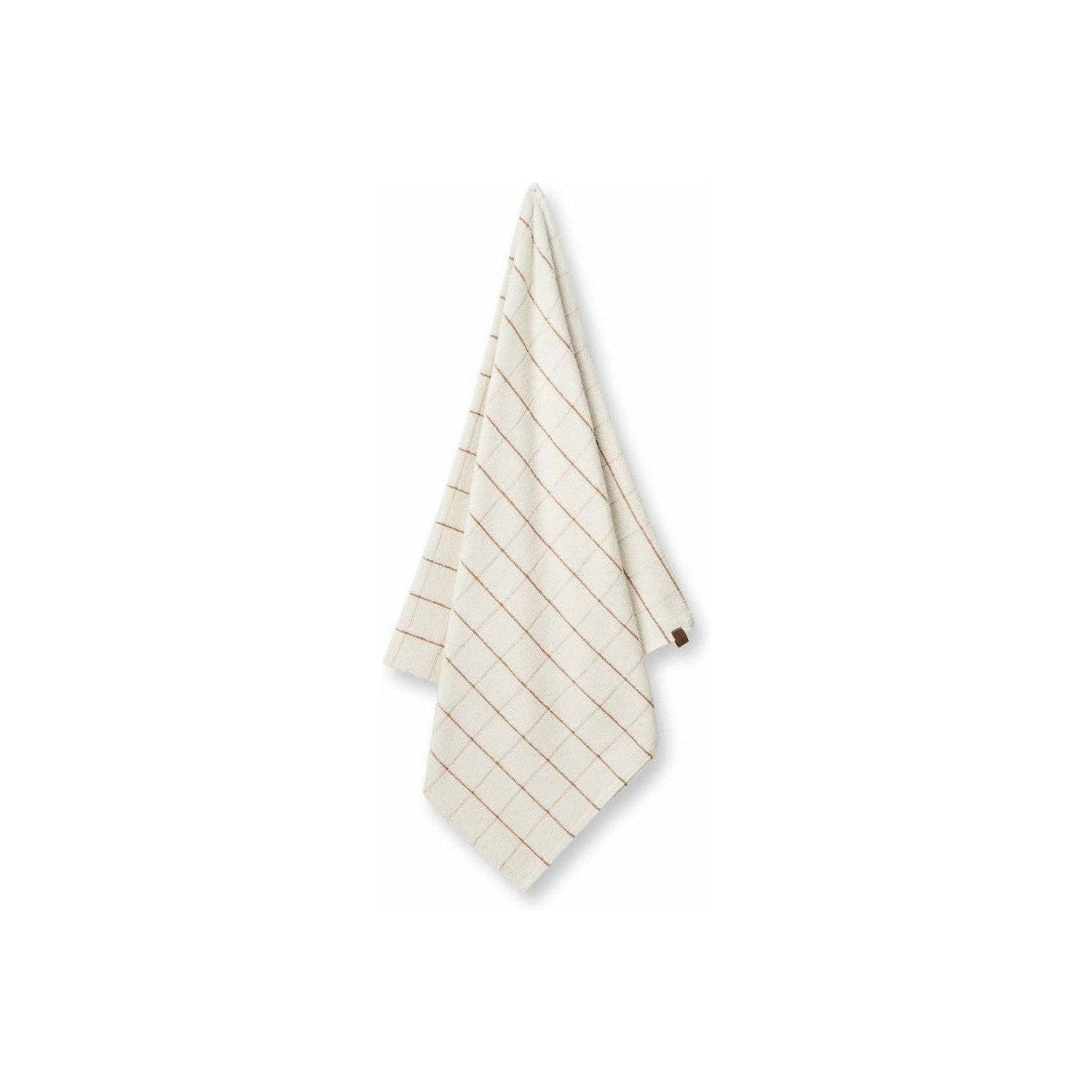 Humdakin Check Bath Towel, Shell/Leaf