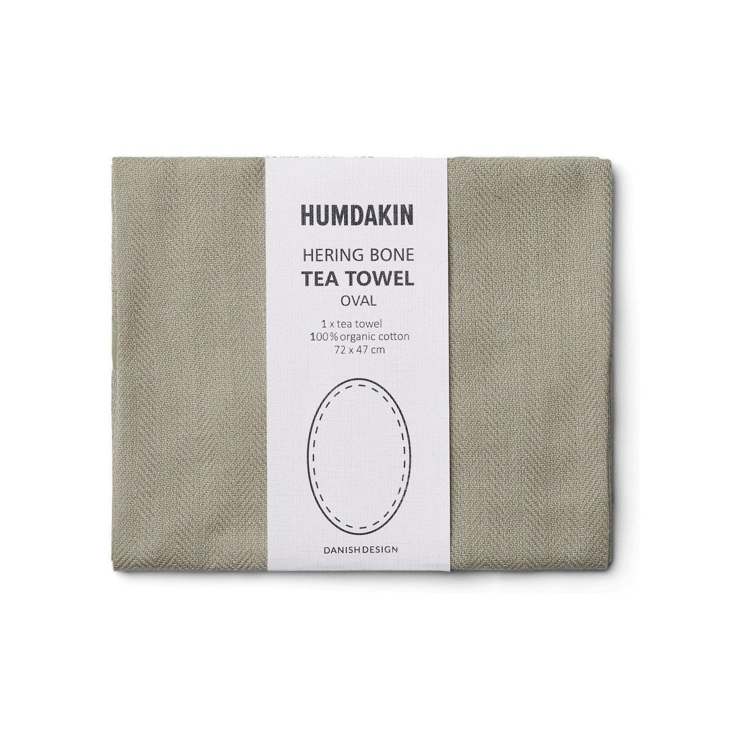 Humdakin sledě kostní oválný čajový ručník, dub