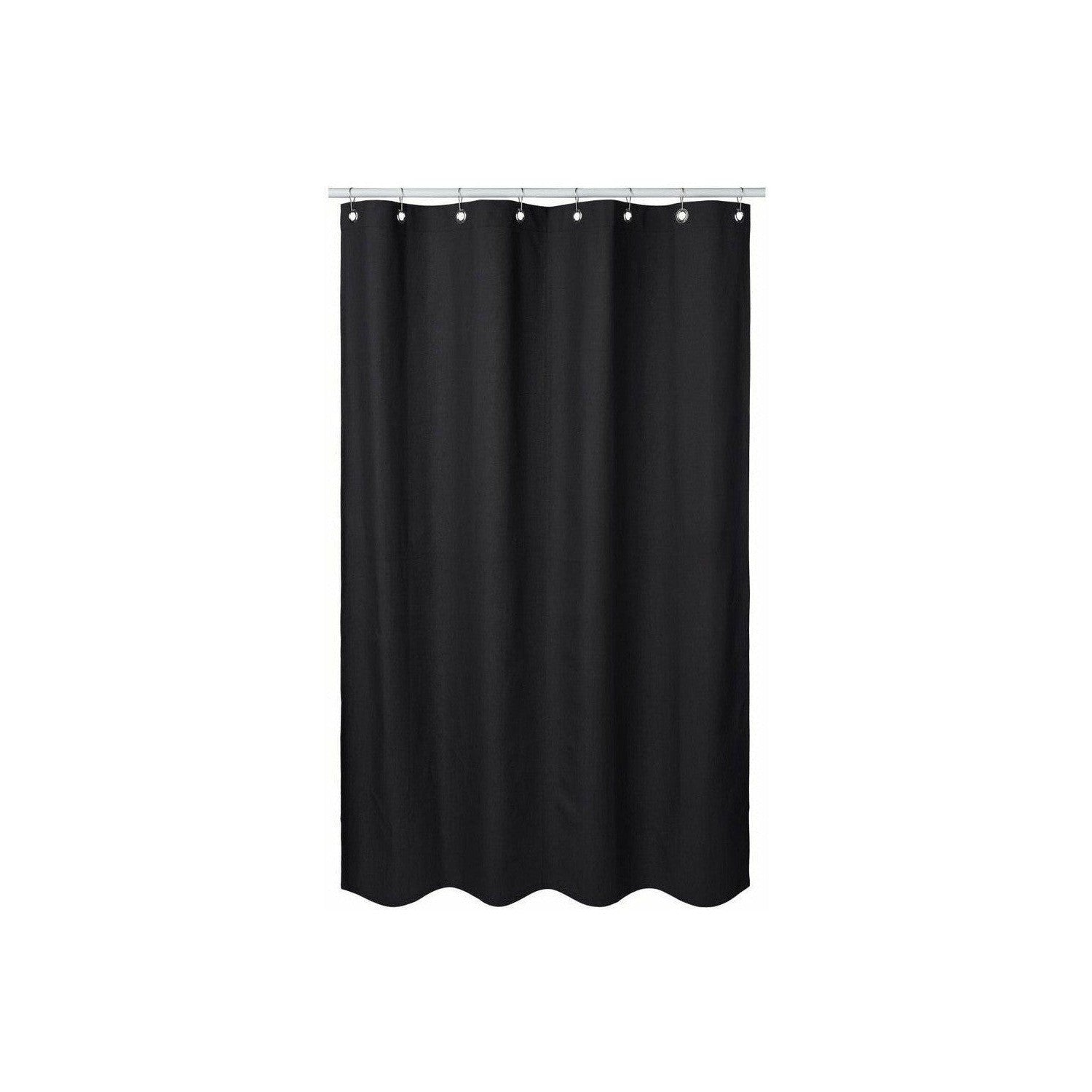 Humdakin Shower Curtain Made Of Organic Cotton, Coal