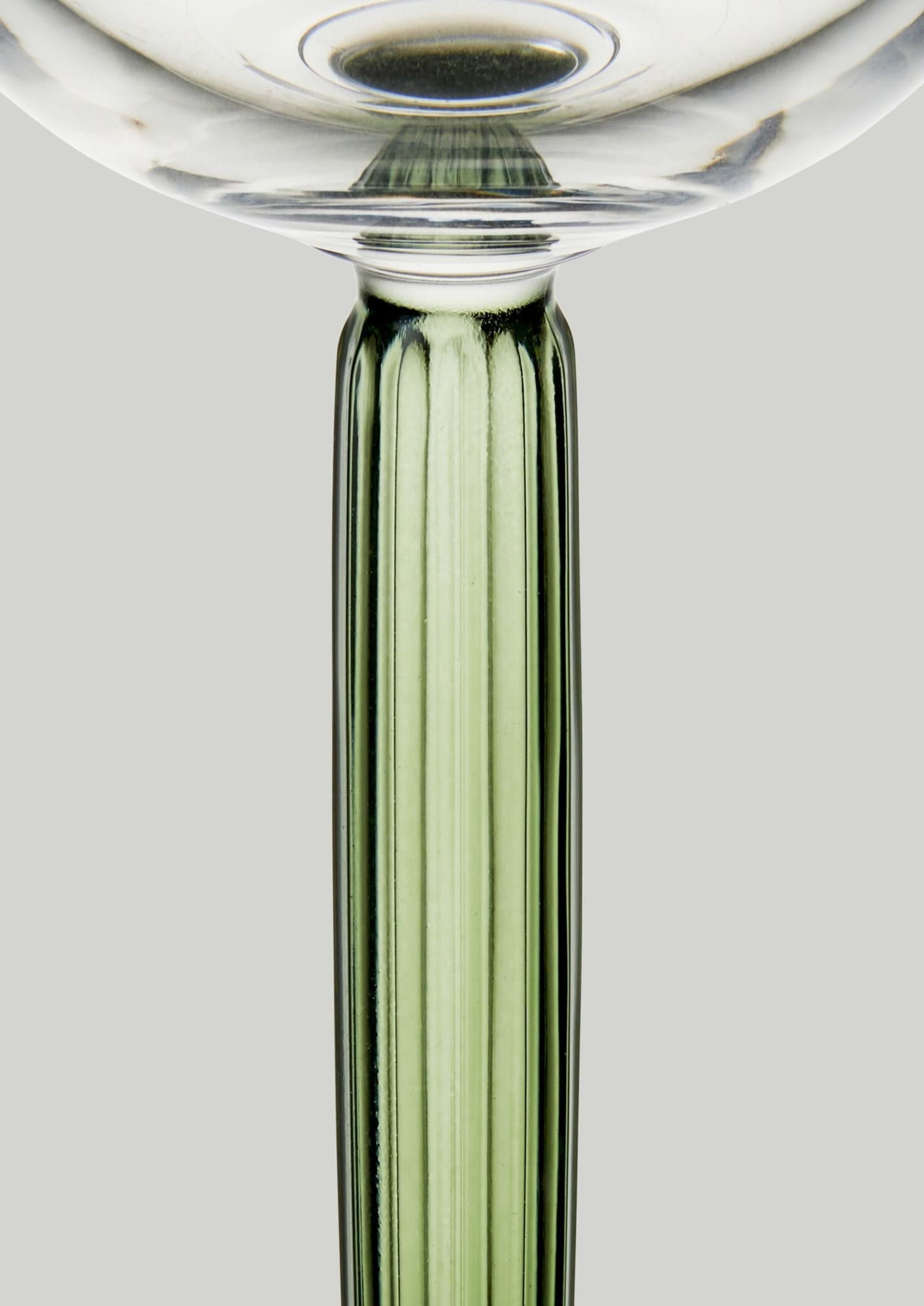 Kähler Hammershøi Champagne Glass sada 240 ml, zelená