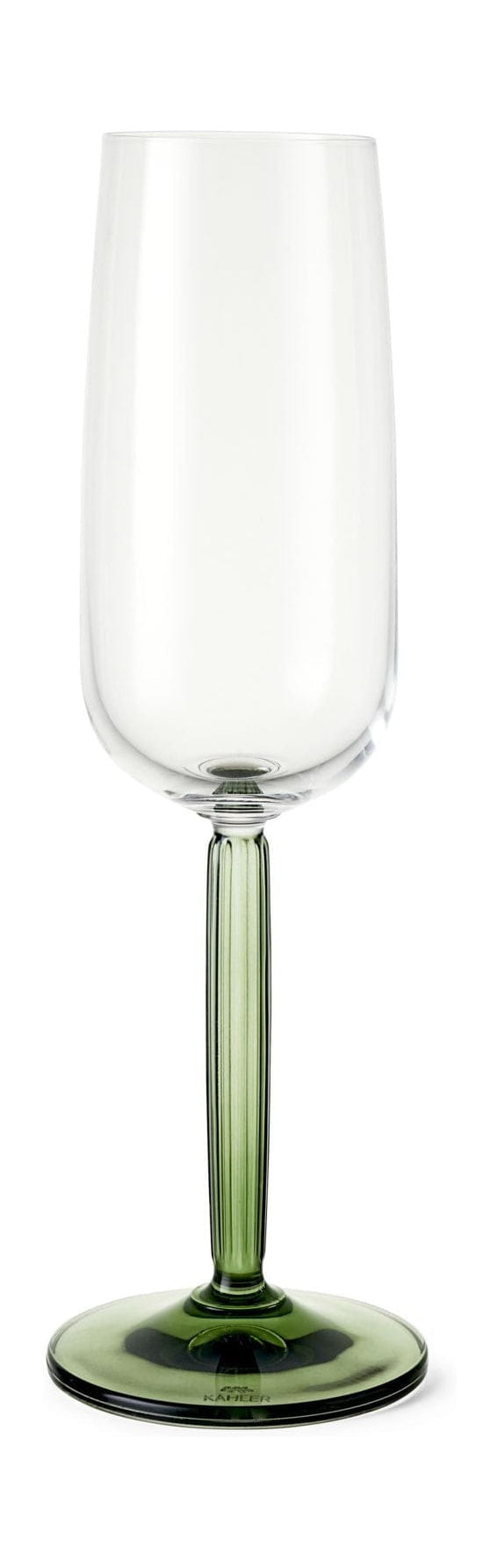 Kähler Hammershøi Champagne Glass sada 240 ml, zelená