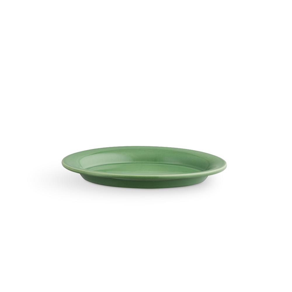 Kähler Ursula Oval Plate 18x13 tmavě zelená