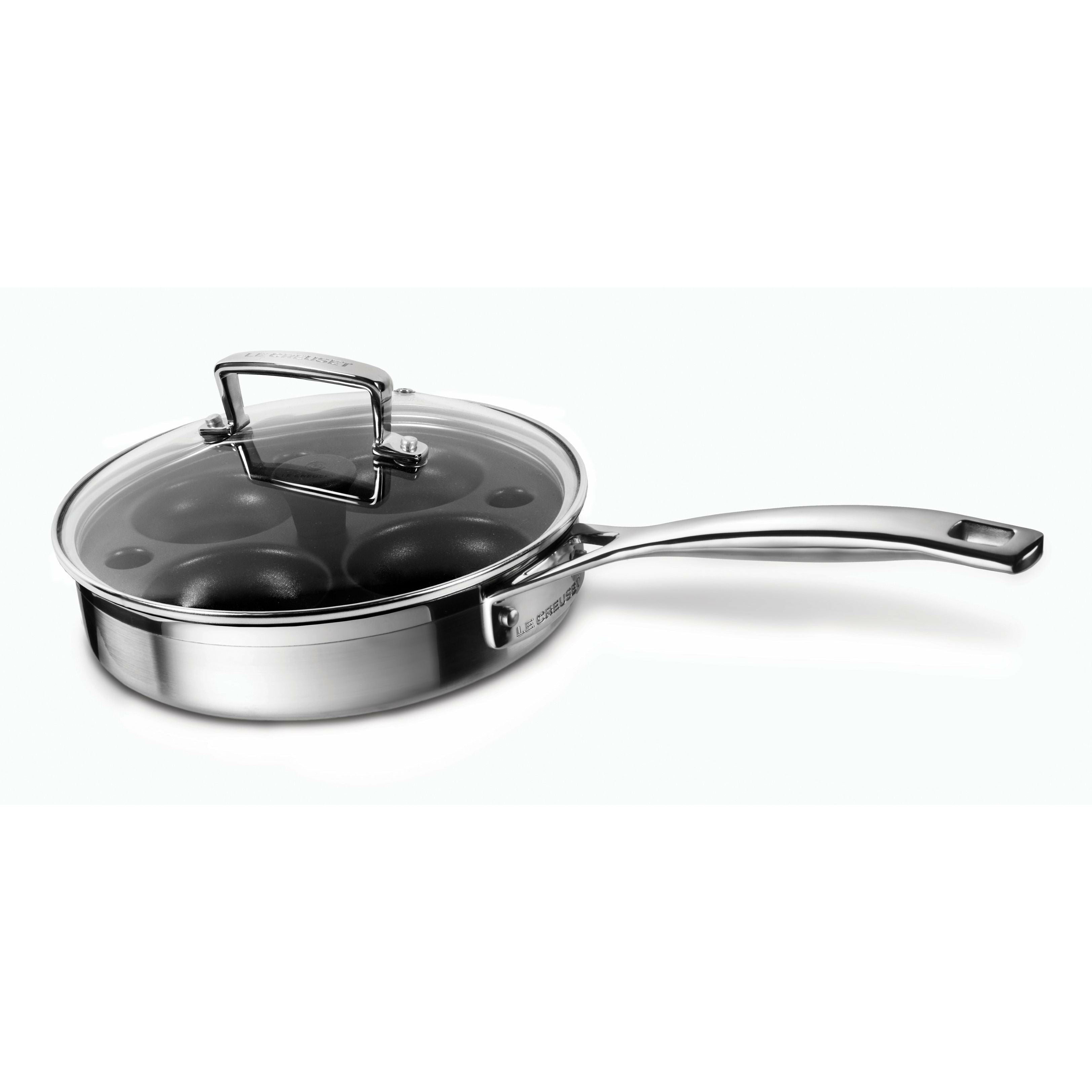 Le Creuset 3 Ply Sauté Pan With Poaching Insert, 20 Cm