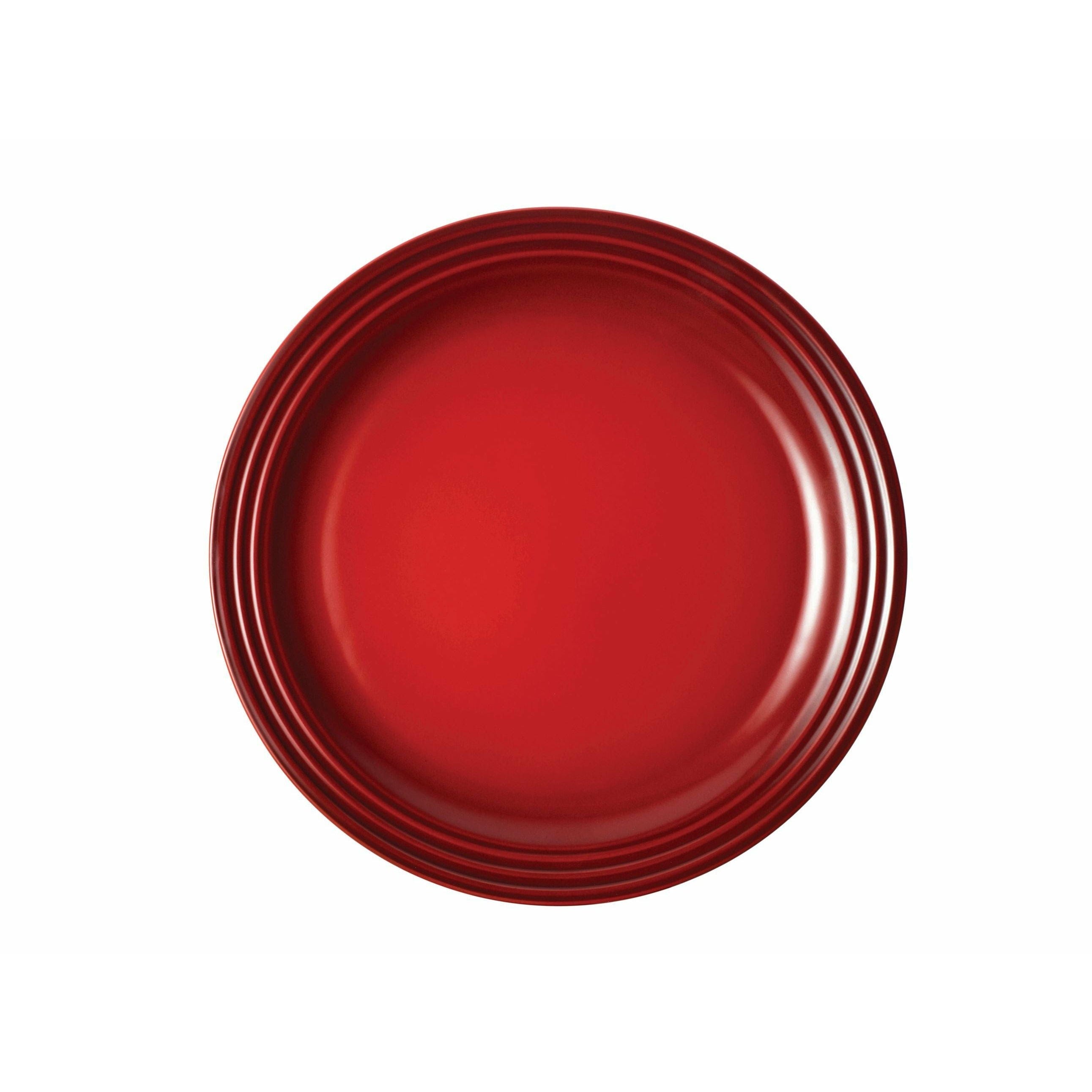 LE CREUSET Signature Drinture Plate 27 cm, Cherry Red