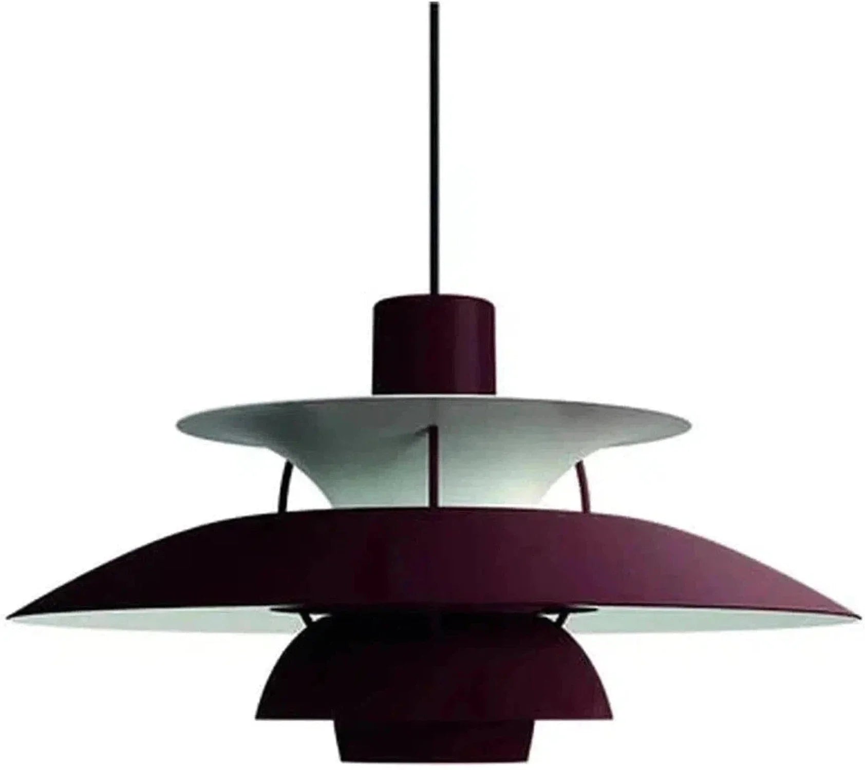 Louis Poulsen Ph 5 Pendant Monochrome, Burgundy