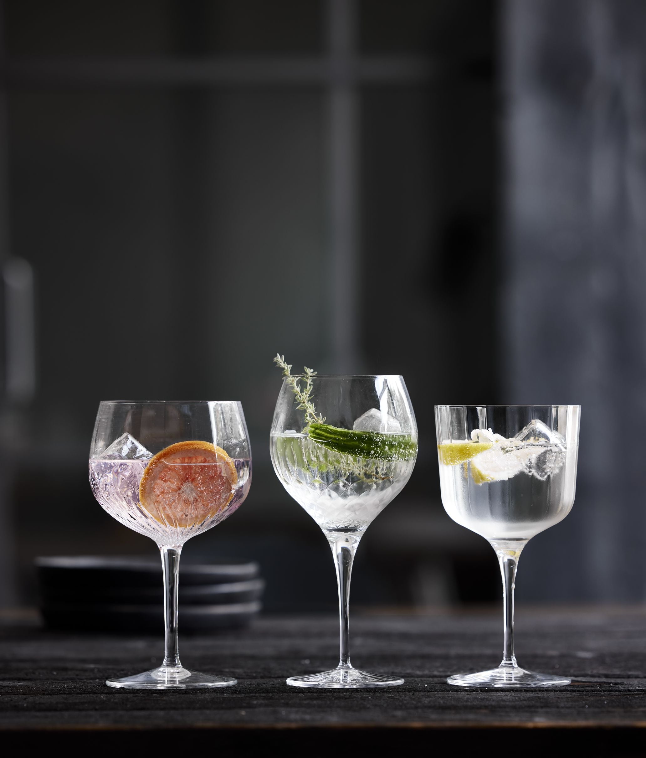 Luigi Borlioli Diamante Spanish Gin & Tonic Glass, sada 4