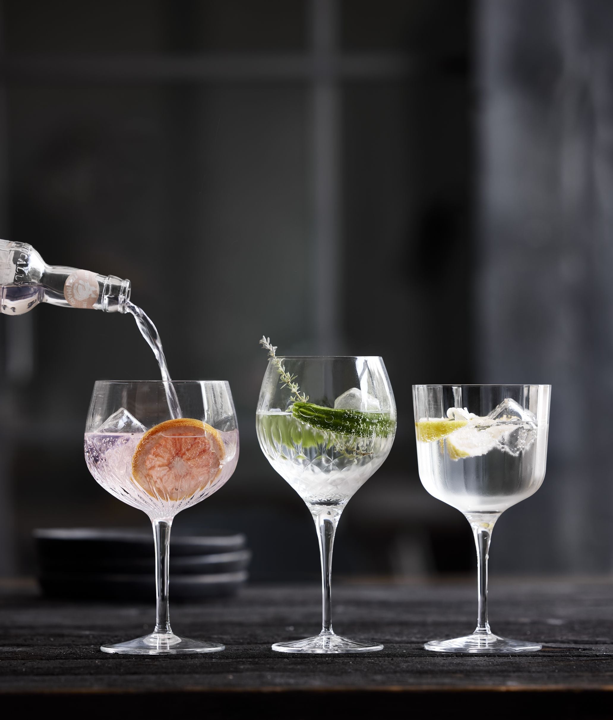 Luigi Borlioli Diamante Spanish Gin & Tonic Glass, sada 4