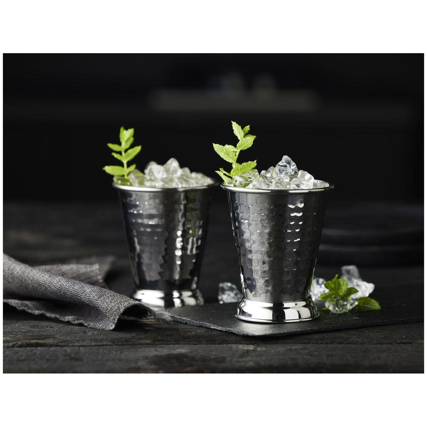 Lyngby Glas Mint Julep Cup Silver, 2 ks.
