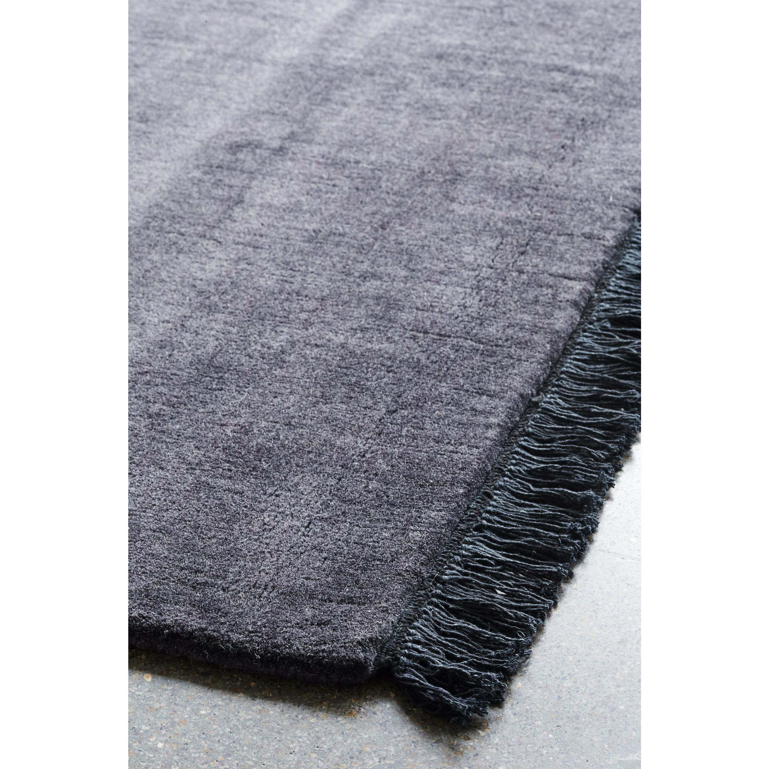 Massimo Země bambusové koberec uhlí s okraji, 170x240 cm