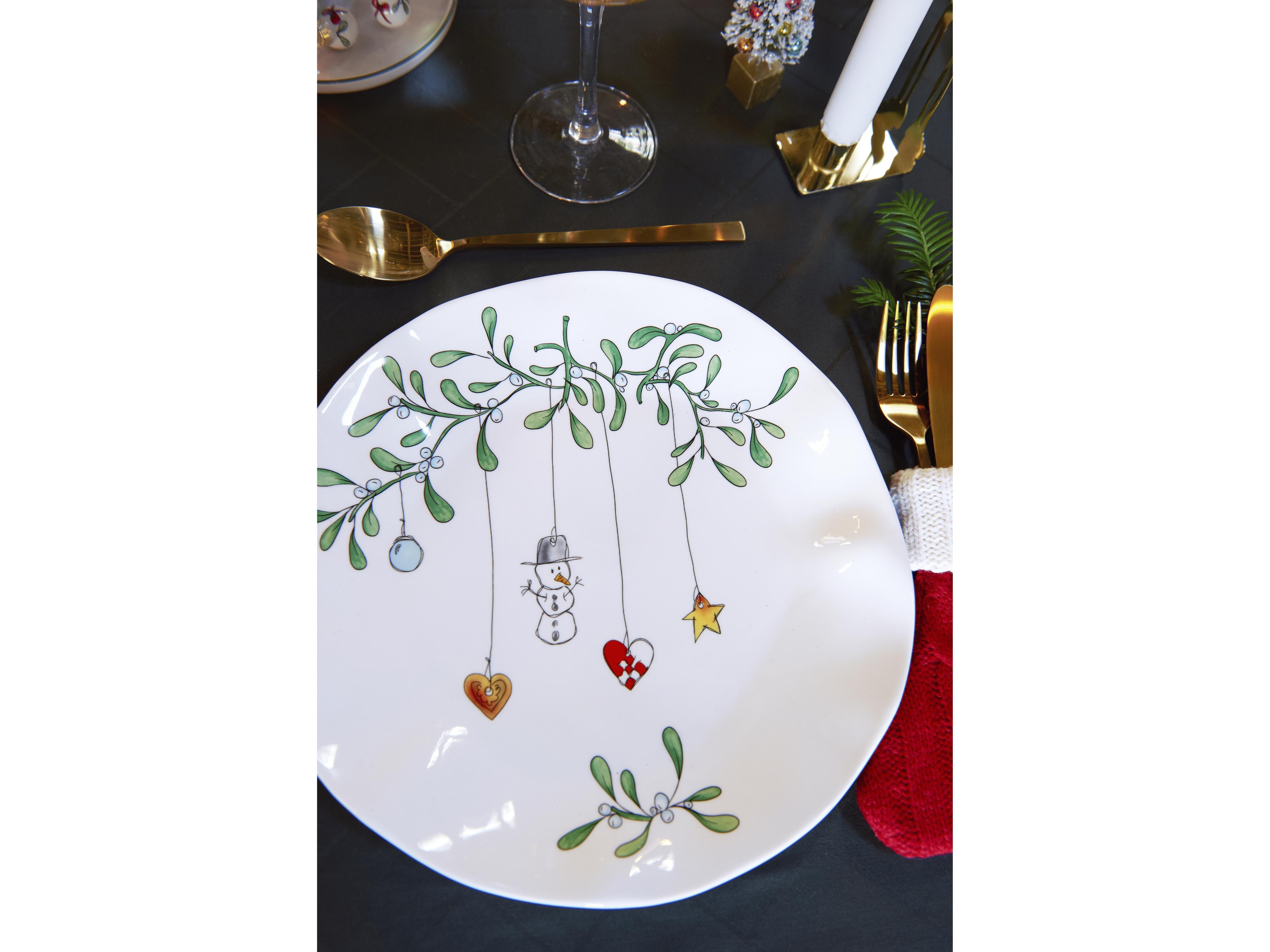 Medusa Copenhagen Jingle Bell Plate White, Ø26 cm