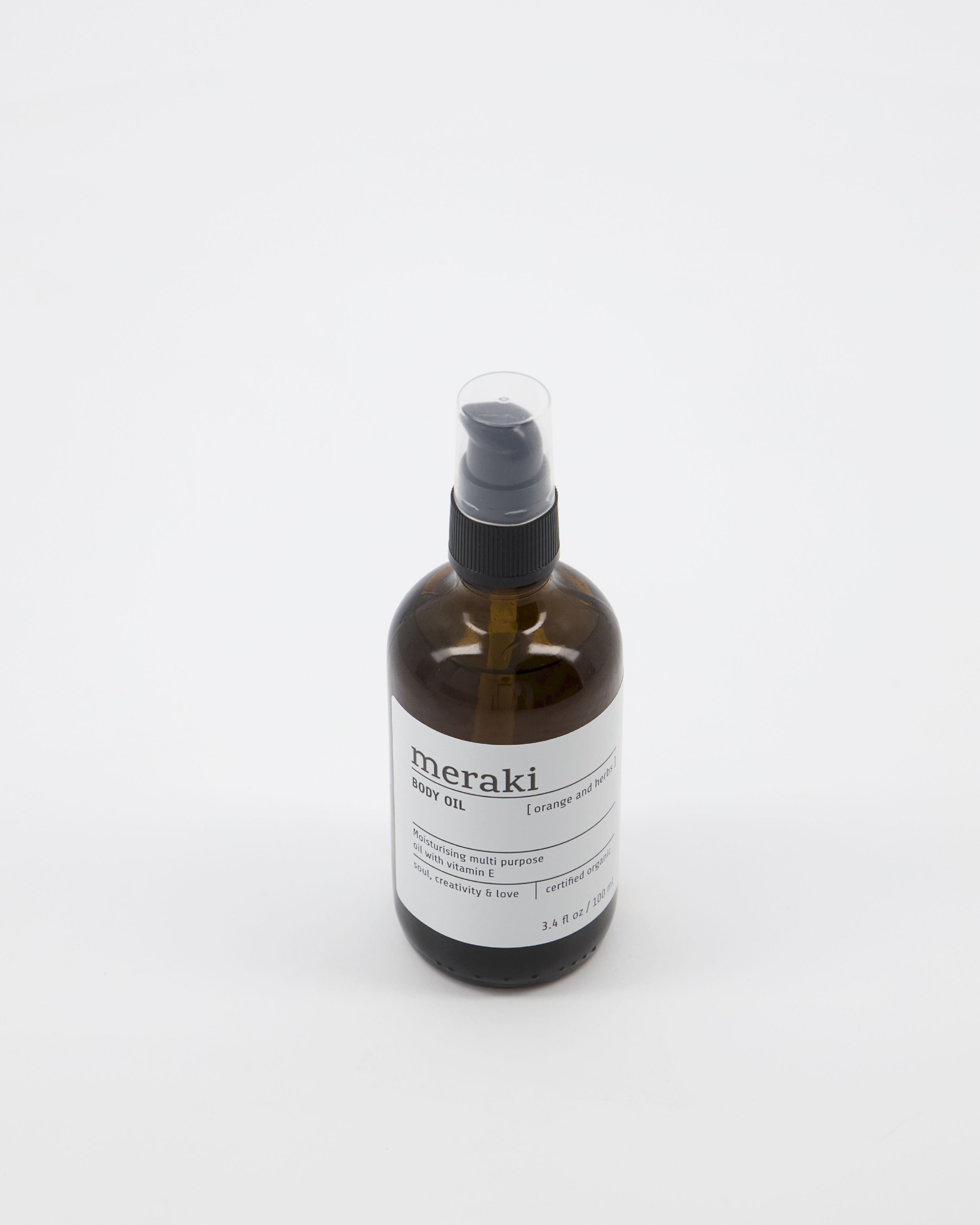 Meraki Body Oil 100 ml, oranžové a bylinky