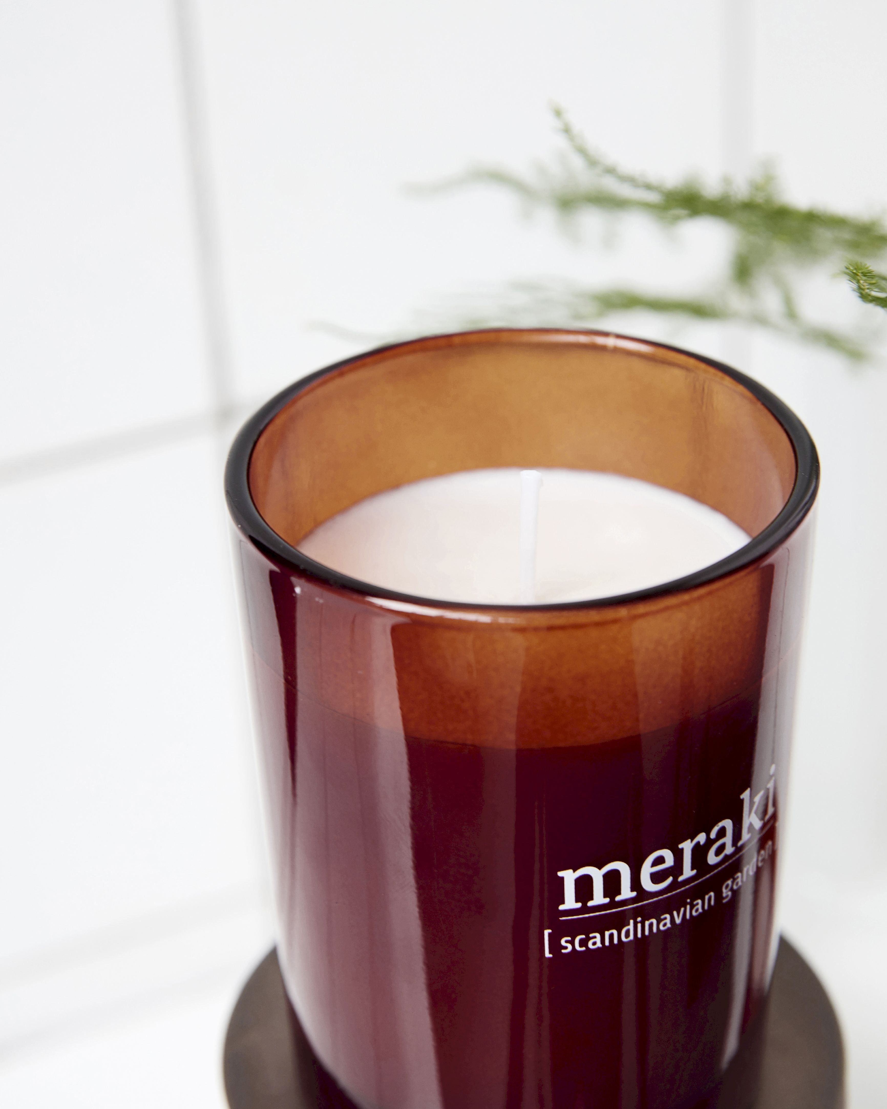 Meraki Scented Candle H6,7 Cm, Scandinavian Garden