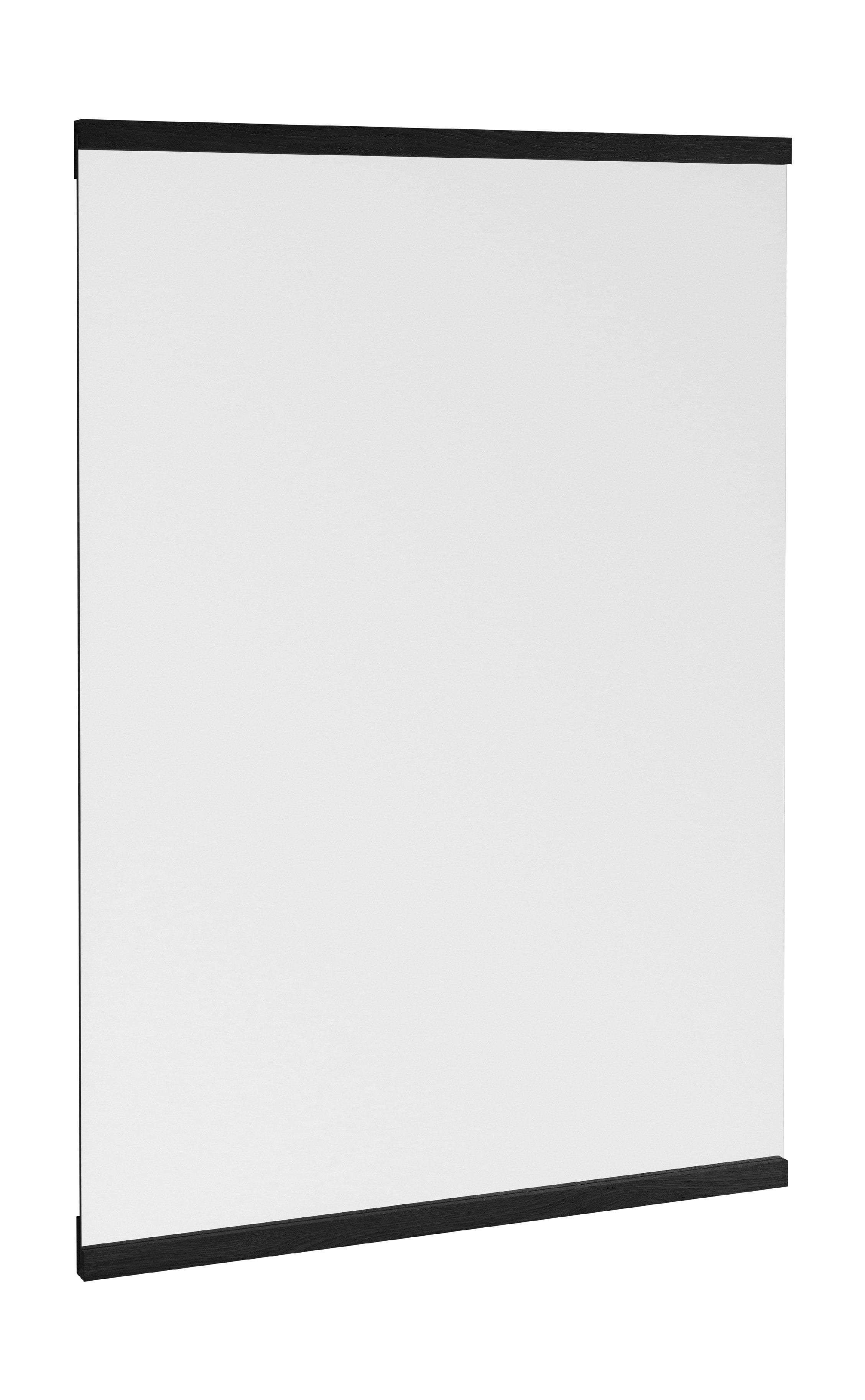 Moebe obdélníkové stěnové zrcadlo 71,9x50 cm, černá
