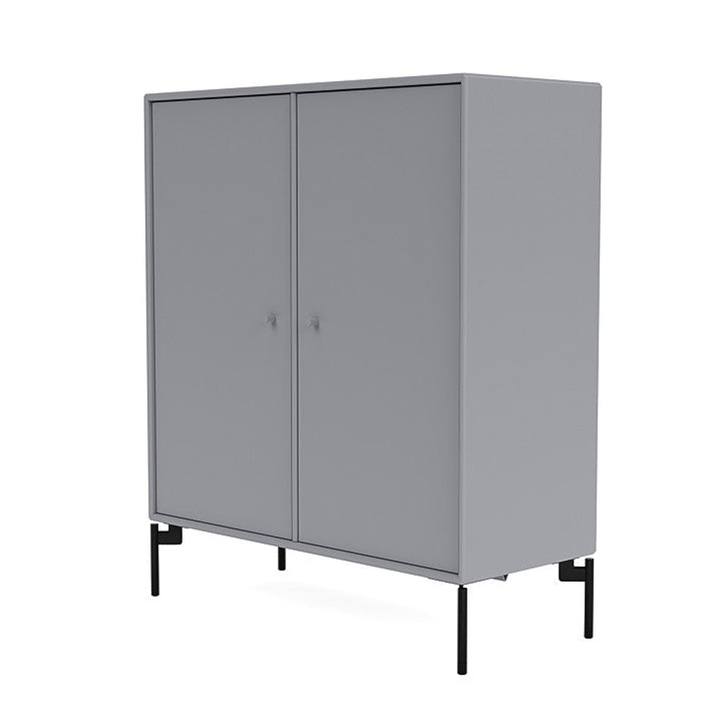 Montana Cover Cabinet With Legs, Graphic/Black