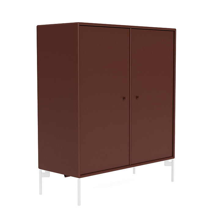 Montana Cover Cabinet With Legs, Masala/Snow White