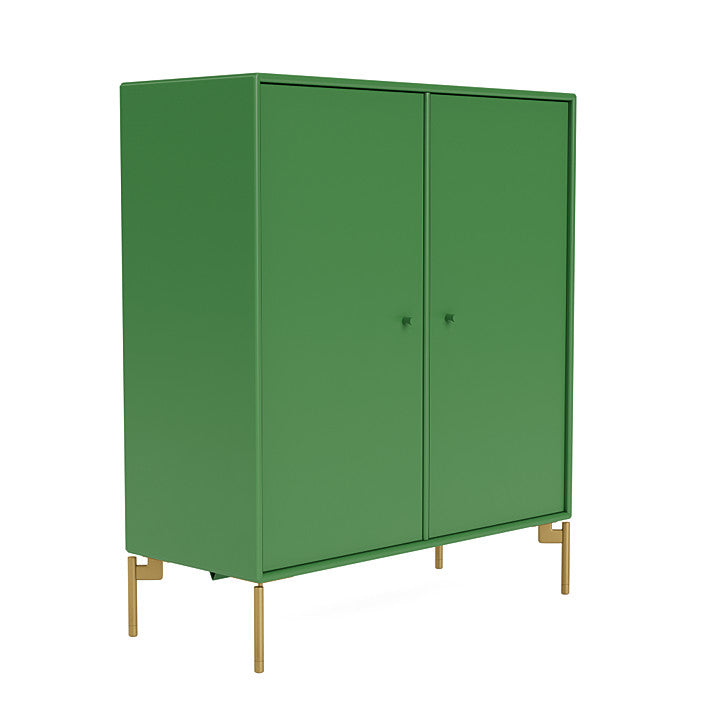 Montana Cover Cabinet With Legs, Parsley/Brass