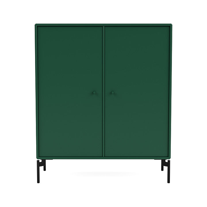 Montana Cover Cabinet With Legs, Pine/Black
