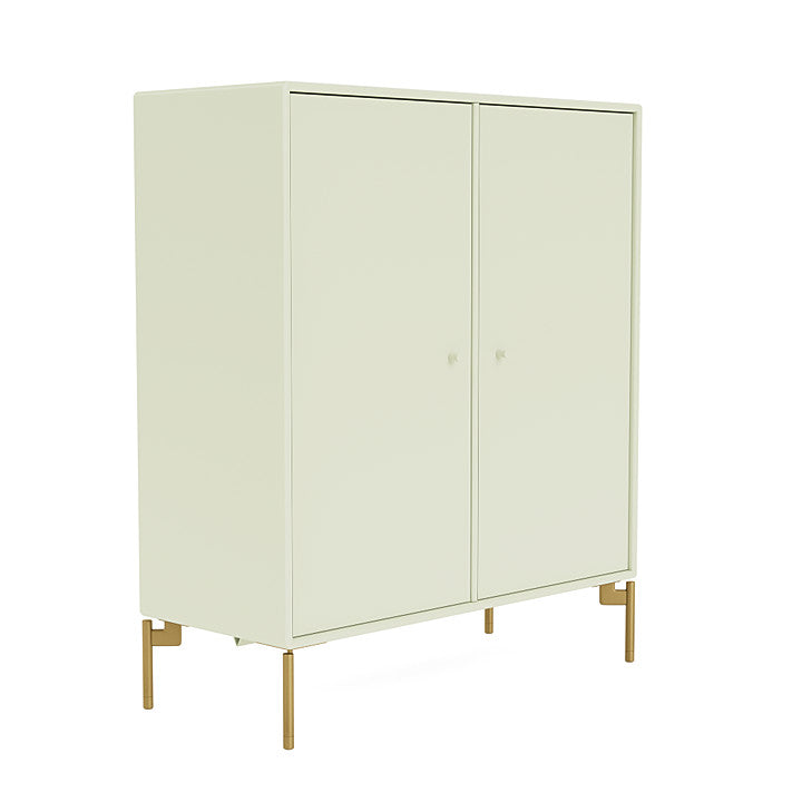 Montana Cover Cabinet With Legs, Pomelo/Brass