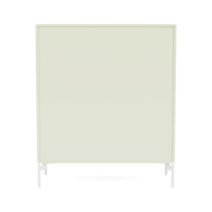 Montana Cover Cabinet With Legs, Pomelo/Snow White