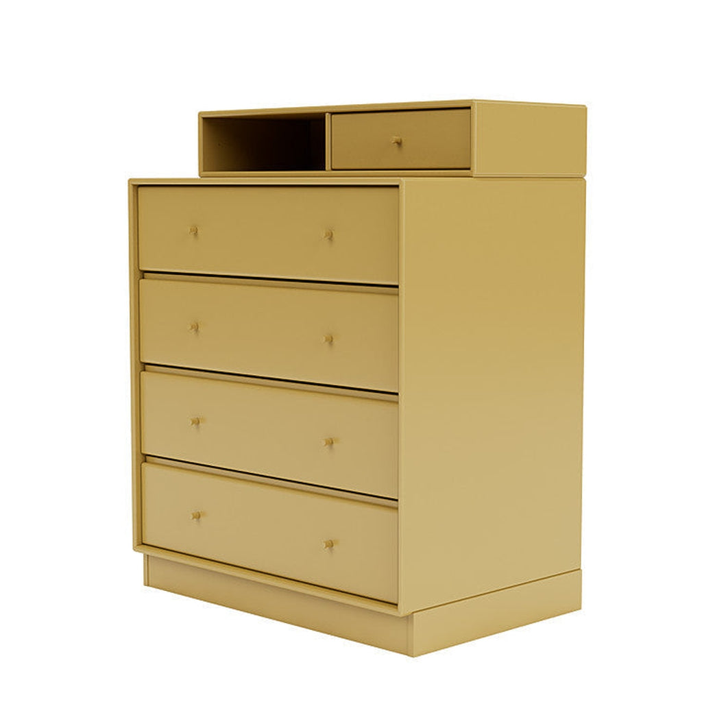 Montana Keep Chest Of Drawers With 7 Cm Plinth, Cumin Yellow