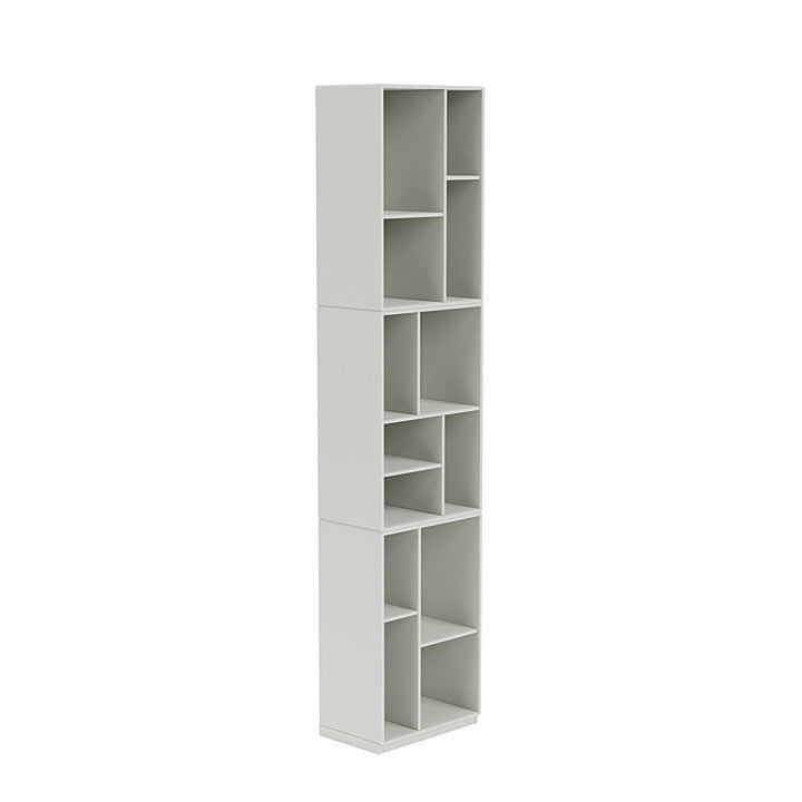 Montana Loom High Bookcase With 3 Cm Plinth, Nordic White