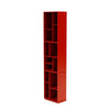 Montana tkalcovská vysoká knihovna s 3 cm soklu, Rosehip Red