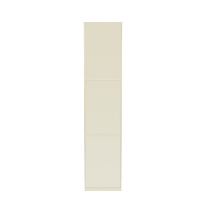 Montana tkalcovská knihovna s 3 cm soklu, vanilková bílá