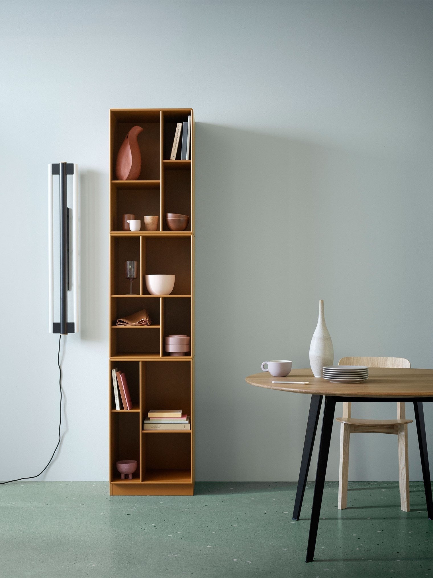 Montana Loom High Bookcase With 7 Cm Plinth, Fjord