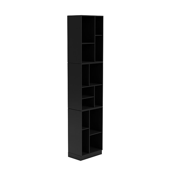 Montana Loom High Bookcase With 7 Cm Plinth, Black