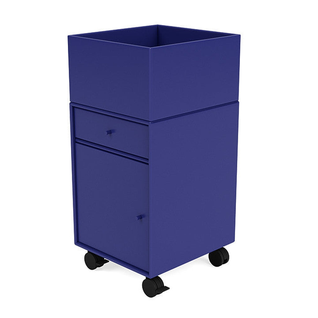 Montana Runner Office Unit On Castors, Monarch Blue