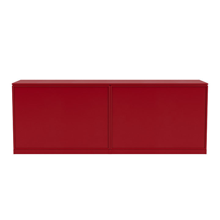 Montana Save Lowboard With 3 Cm Plinth, Beetroot Red