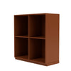 Montana Show Bookcase With 3 Cm Plinth, Hazelnut Brown