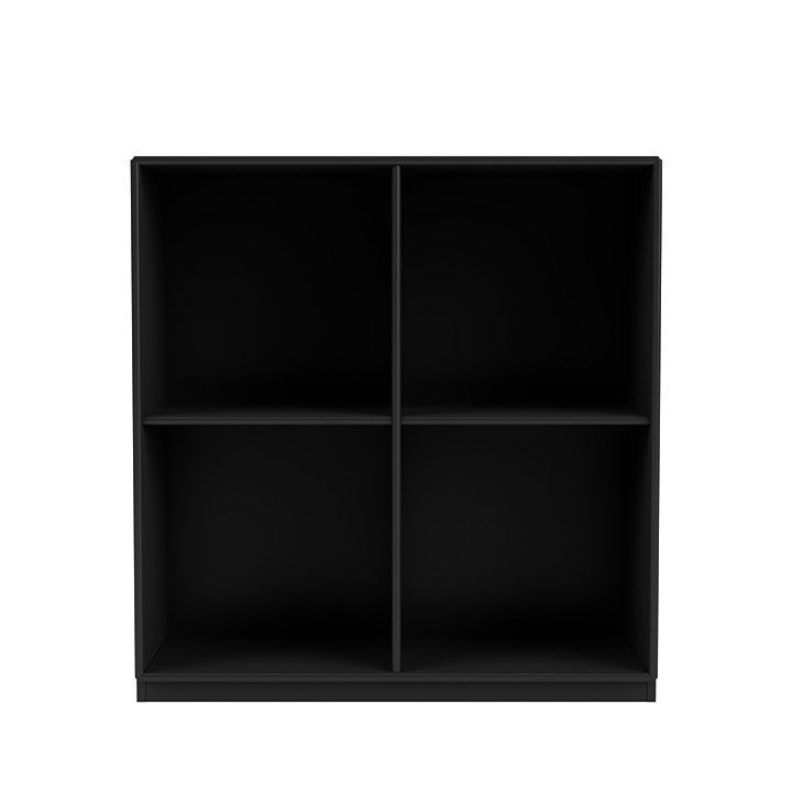 Knihovna Montana Show s 3 cm soklem, černá