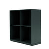 Montana Show Bookcase With 3 Cm Plinth, Black Jade