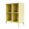 Montana Show Bookcase With Legs, Camomile/Matt Chrome