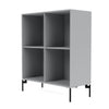 Montana Show Bookcase With Legs, Fjord/Black