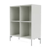 Montana Show Bookcase With Legs, Nordic/Matt Chrome