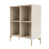 Montana Show Bookcase With Legs, Oat/Brass